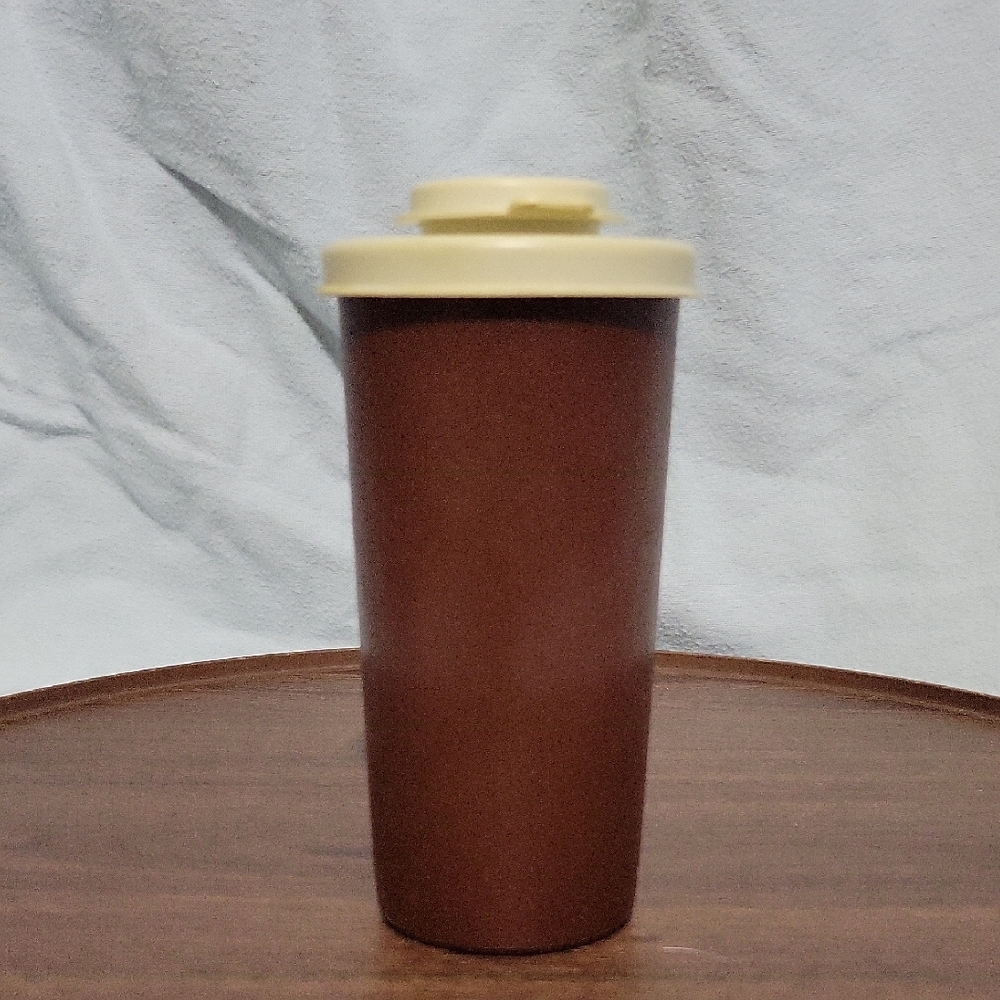 Vintage Tupperware Brown Salt Shaker EUC
